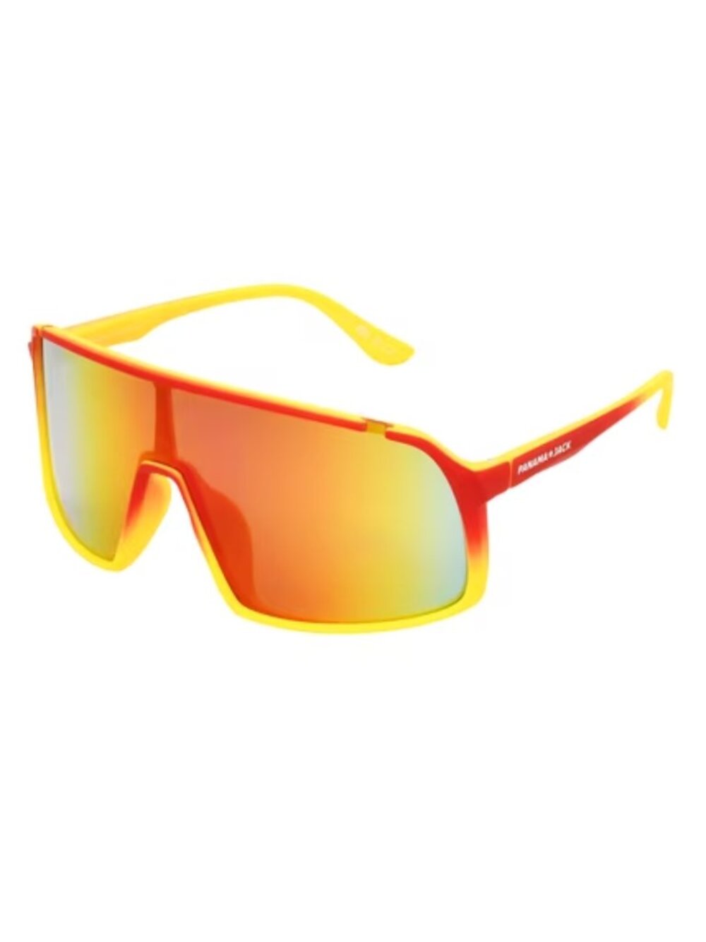 NWT Panama Jack Foster Grant Red Yellow Gradient Shield Sunglasses